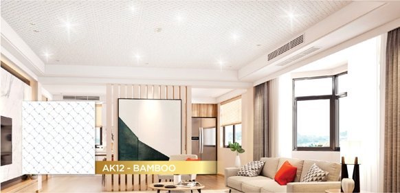 Phối cảnh trần trang trí Vĩnh Tường DECO® Ánh Kim 12