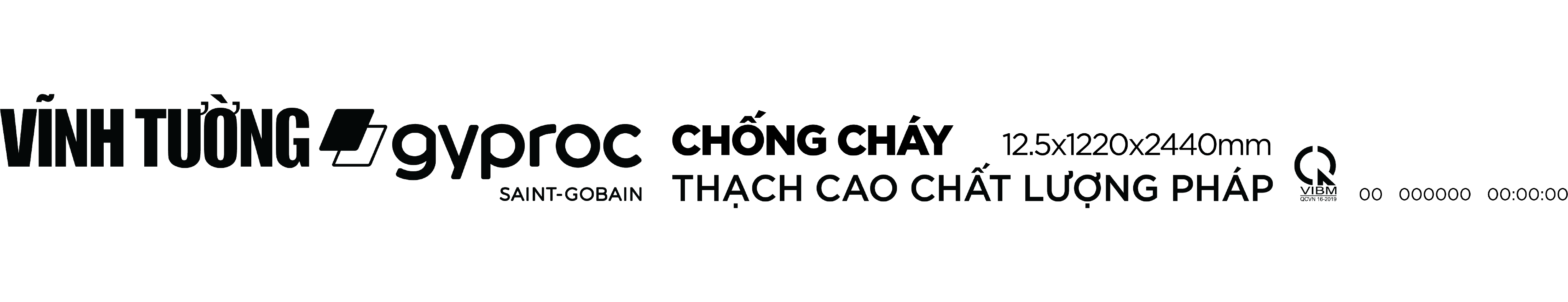 Nhận diện lưng tấm thạch cao VĨNH TƯỜNG-gyproc Chống Cháy nhập khẩu tại Thái Lan: