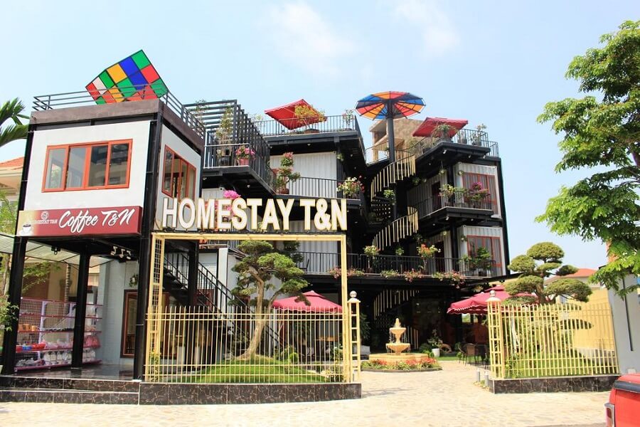 Mẫu nhà nghỉ, homestay bằng container đẹp, lối thiết kế độc đáo