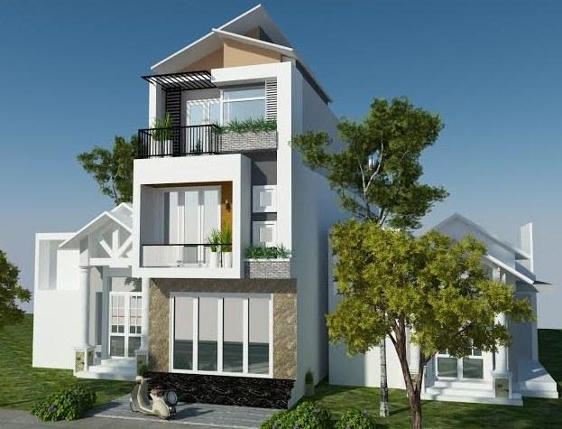 Mẫu thiết kế nhà đẹp mái lệch, xu hướng độc đáo mới